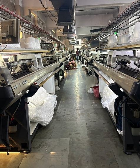 Flyknit machine hall