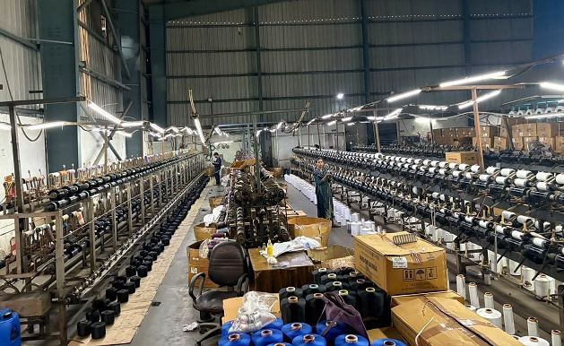 Yarn dyeing plant