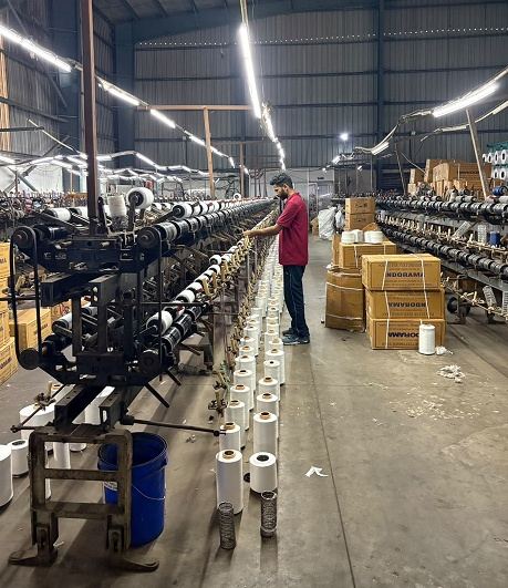 Yarn dyeing lines